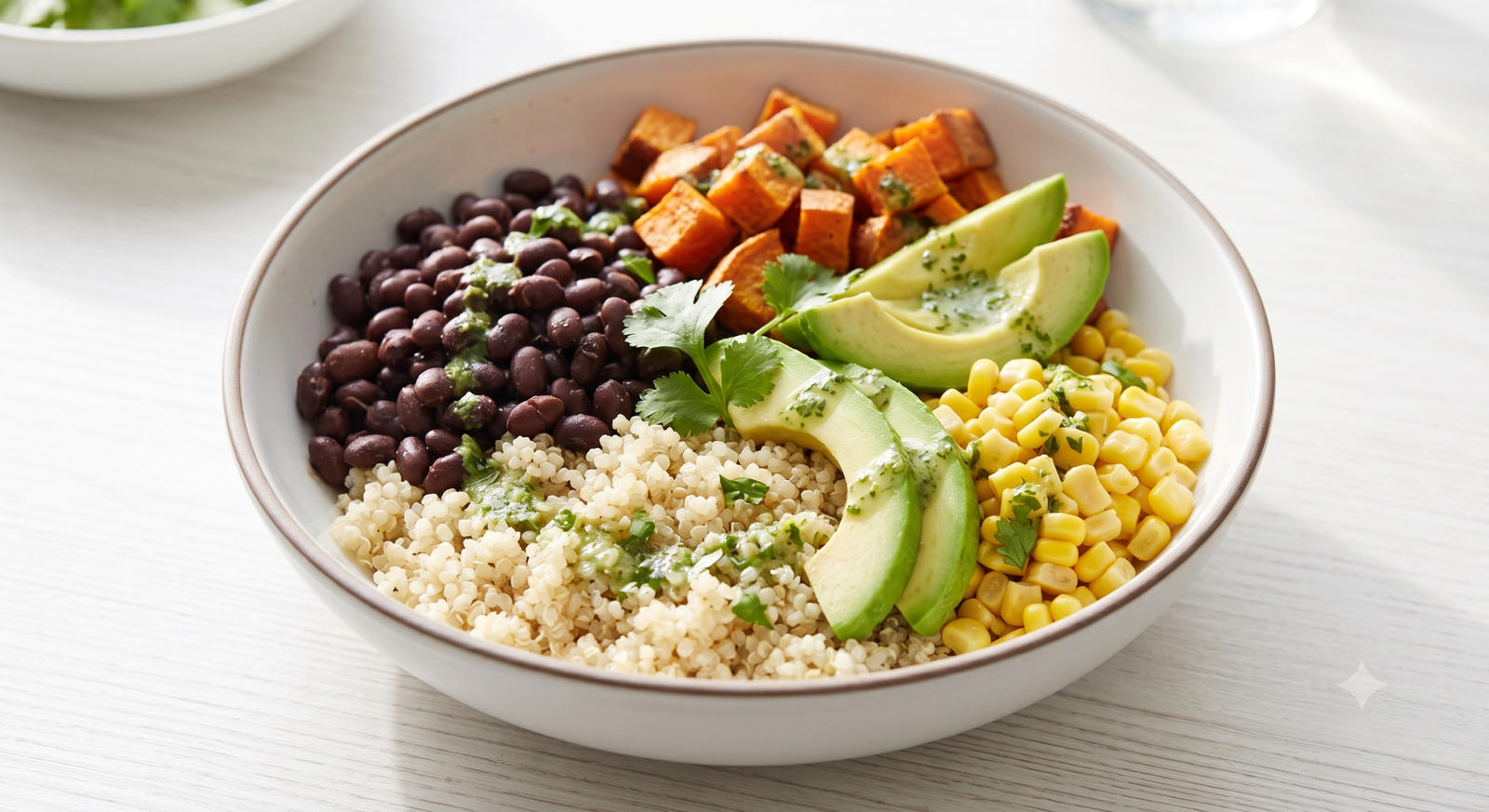 low calorie high protein recipes vegetarian | Quinoa and Black Bean Bowl