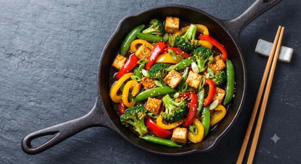 high protein recipe vegetarian | Paneer and Vegetable Stir-Fry