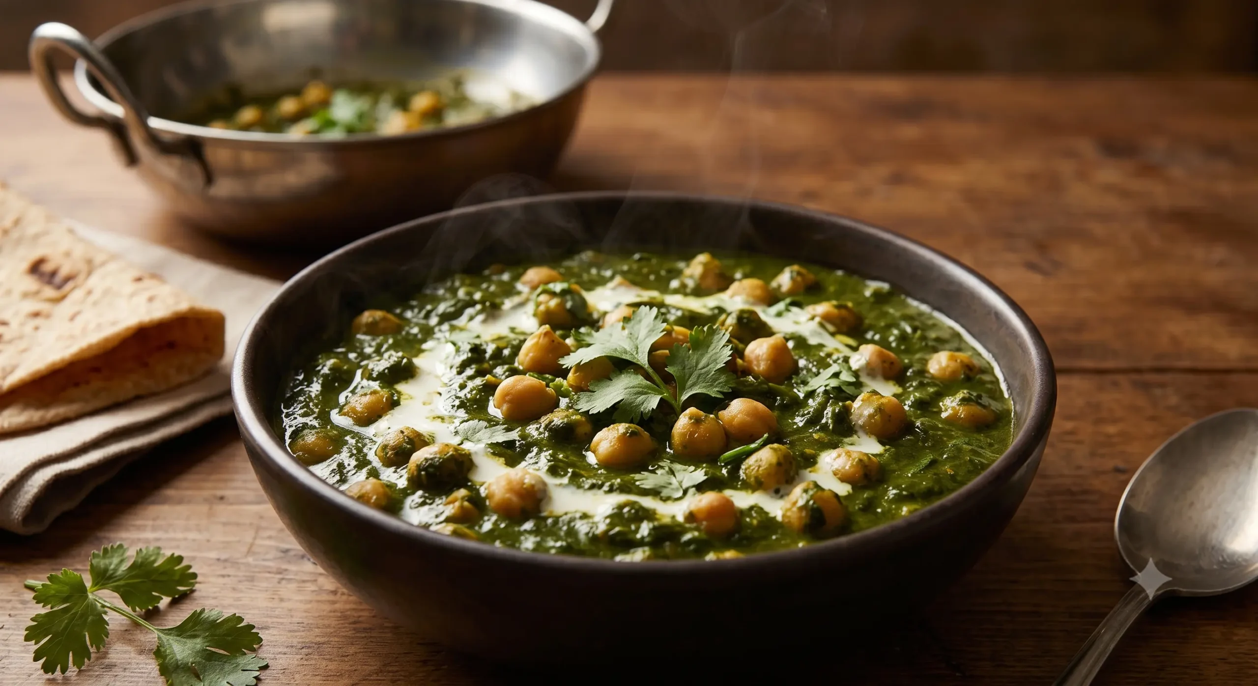 Chickpea and Spinach Curry |high protein vegetarian meals for weight loss